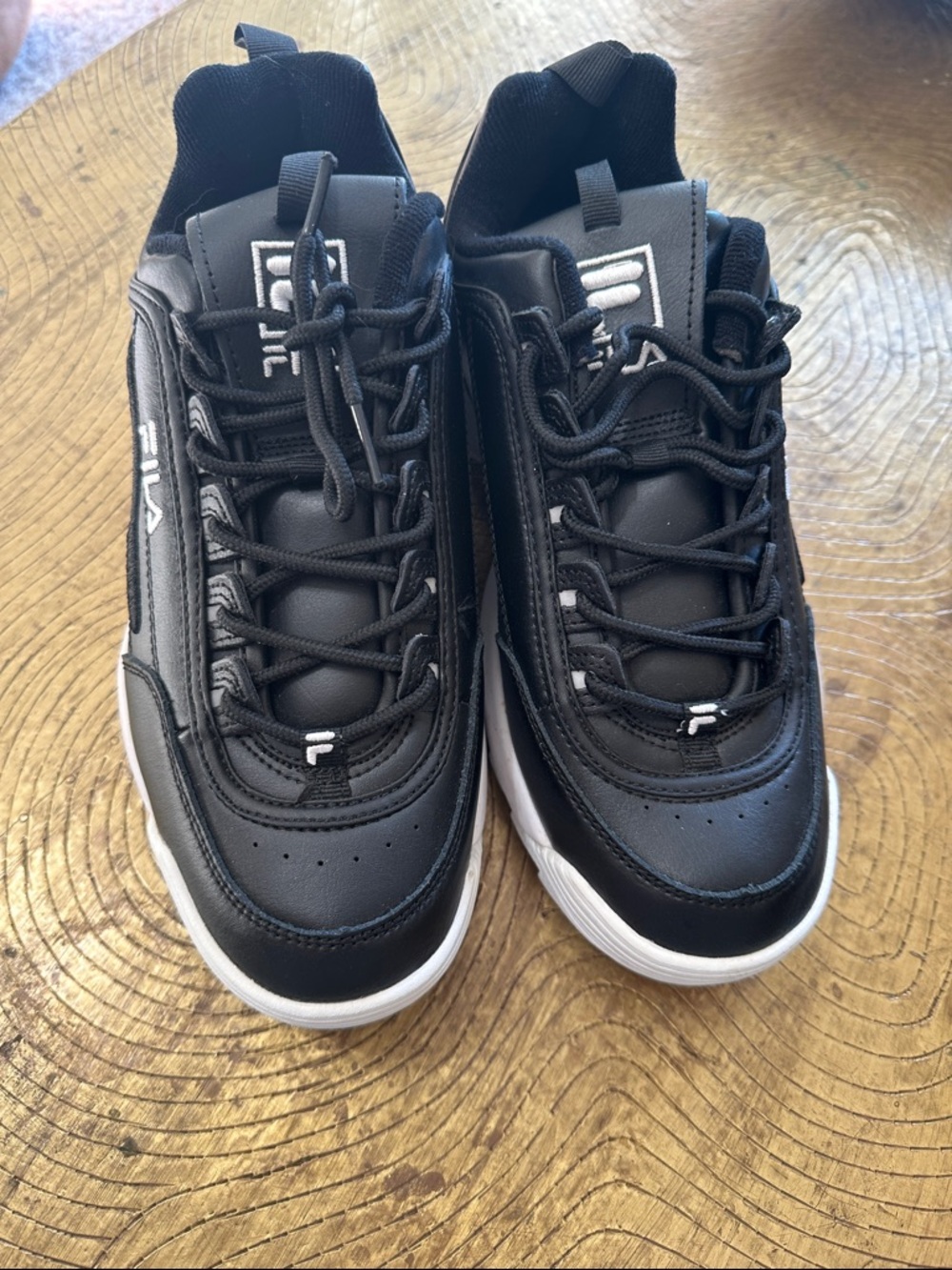Fila Disruptor II Black & White Sneakers Shoes